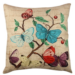 Aberto Design Cojín Multicolor 43 x 43 cm con Relleno de Silicona